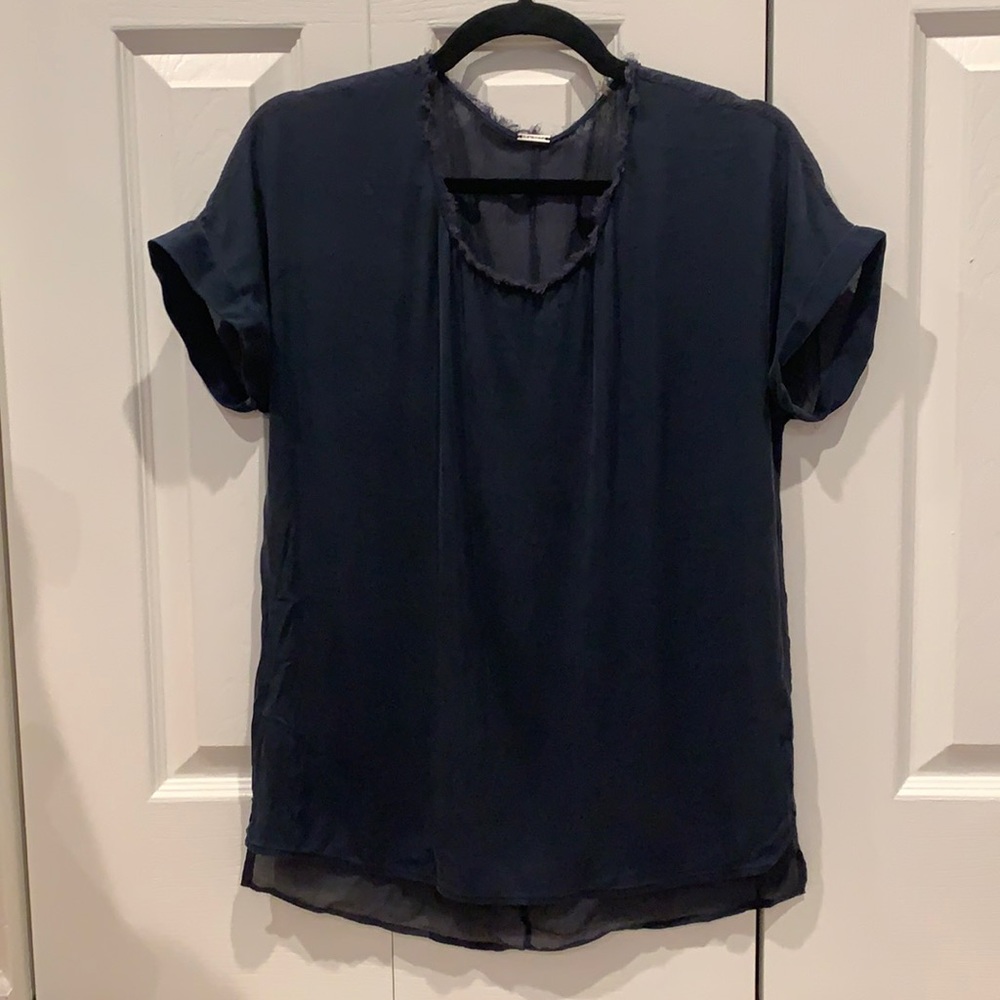 Sheer back Elie Tahari Blouse